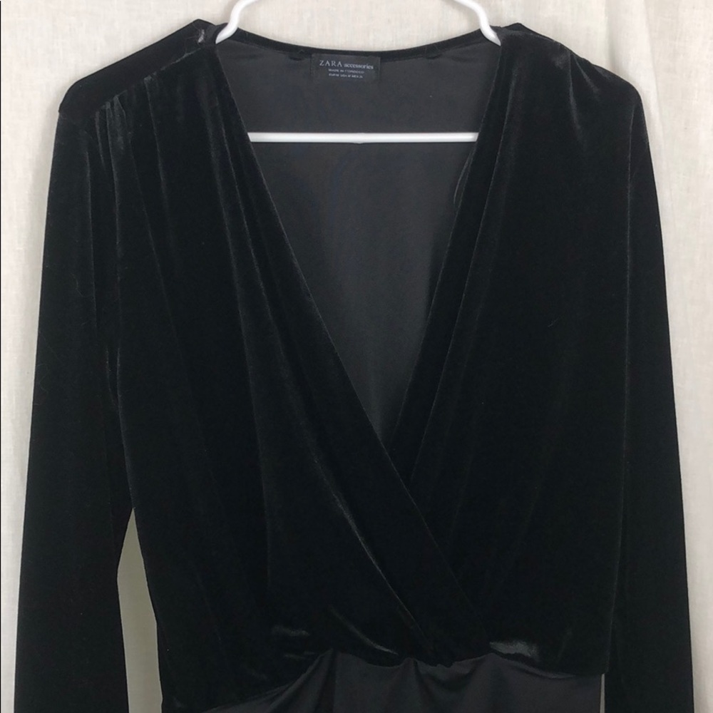 Plunging neckline bodysuit